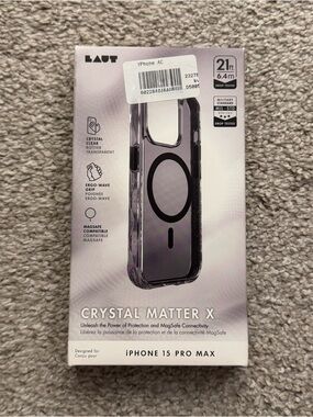 LAUT Crystal Matter X MagSafe Case for Apple iPhone 15 Pro Max